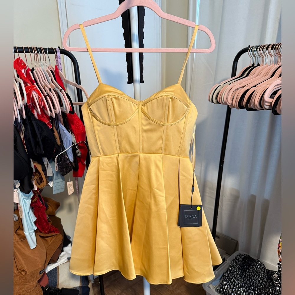 Mac Duggal Sunny Yellow Dress